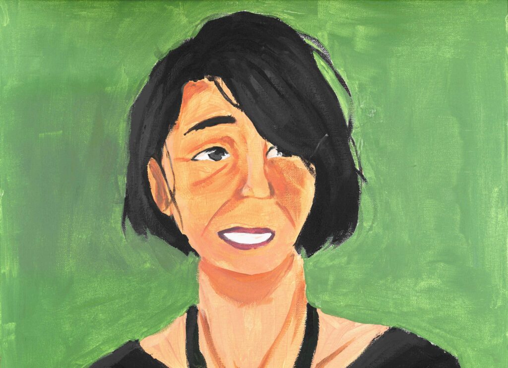 Louise Glück, porträtterad 2020.